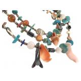 NA Fetish-Style Heishi & Stone Necklace