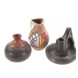 Handmade Pottery Forms W/ Candleholder