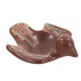Signed Santa Clara Navajo Polychrome Bird Bowl