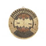 Wall Hanging Polychrome Coiled Basket Tray