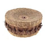 Woodlands Ash Splint & Sweetgrass Lidded Basket