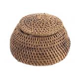 Sm. Lidded Coiled Basket
