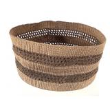 Finely Twined Double Banded Basket