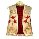Antique Beaded Vest Rodeo / Wild West