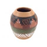Benally Navajo Polychrome Pot w/ Dried Seeds