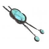 Artist Marked Turquoise Bolo 77g TW