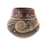 Polychrome Geometric Pottery Olla
