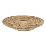 Polychrome Coiled Grass Basket Tray