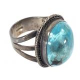 Sterling Turquoise Ring 17.7g TW