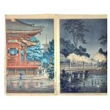 2 Tsuchiya Koitsu Woodcuts 15 1/2" x 10 1/2"