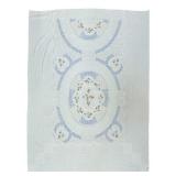 Vtg Floral Chenille Bedspread 105" x 90"