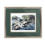 Walter Hunt Breaking Cover Hand Colored Print