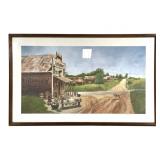 Signed Wellington Ward Antique Store Lmt Ed Print