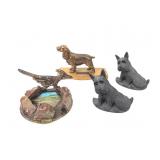 Loyal Casket Co Spaniel Scotty Bookends +