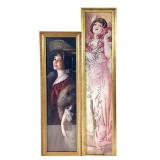 Pr Framed Prints w Female Subjects