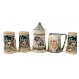 German Beer Steins & George Washington Muh