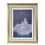 Large Framed Print - Bride in Wedding Dress