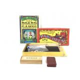 Vtg Games Domino Parcheesi US Card Dominos+