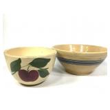 2 Stoneware Mixing Bowls Watt Pottery & Other