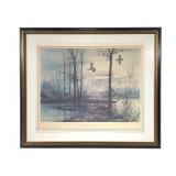 Signed Print "Narrows Wood Duck" by Hagerbaumer