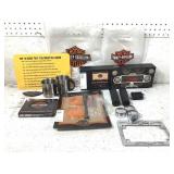 Misc Harley Davidson Items w Cards, Cups +