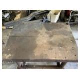 33"Hx30"Wx40"D Heavy Iron Work Table on Casters
