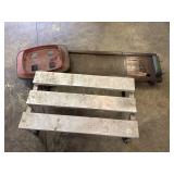 Aluminium Shop Step - Creeper - Trash Can Roller