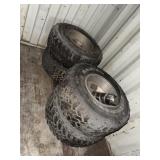 4 Sidewinder Radial 33x12.50R15LT Alum. Slot Rims