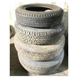 4 Various Size Trailer Tires
