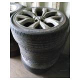 4 Chrysler 5 Lug Rims & Low Profile Tires