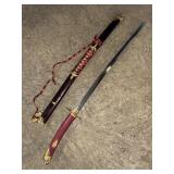 Vtg Decorative Samurai Sword
