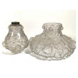 Embossed Glass Shades 7" & 11" W