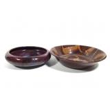 12" W Art Pottery Bowl & Footed Vase Bowl 9 3/4" W
