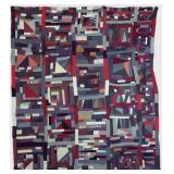 Antique Abstract Patchwork Quilt Top 72" x 82"