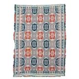 Red White Blue Jacquard 70" x 87"