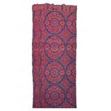 Red Blue Jacquard Fragment 37" x 76"