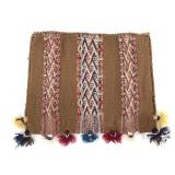 Andean Chuspa Coca Bag w/ Geometric Spiral Motifs