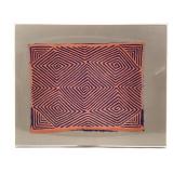 Framed Guna Mola Panama Textile Panel