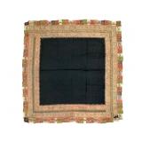 19thC Kashmir Hand Embroidered Paisley Shawl
