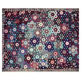Early Silk Flower Garden Quilt 61" x 78"