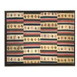 Framed Tibetan Stamped Hothra Jalo Textile
