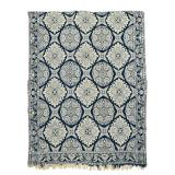 1847 Blue White Jacquard 77" x 84"
