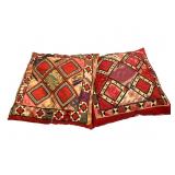 Central Asian Patchwork Pillows, Likely Uzbek