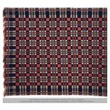 Double Weave Coverlet w/ Pine Trees 88" x 71"