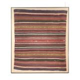 Framed Andean Striped Textile Fragment
