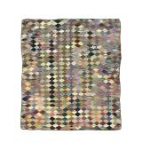 Silk Patchwork Diamond Quilt 77" x  77"