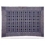 Overshot Patch Pattern Coverlet 94" x 67"