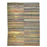 Early Improvised Quilted Bedspread 85" x 72"