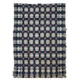 Red White Blue Coverlet Pine Tree Border 69" x 84"