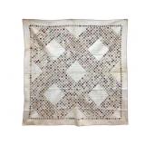 Early Postage Stamp/Irish Chain Quilt 81" x 80"